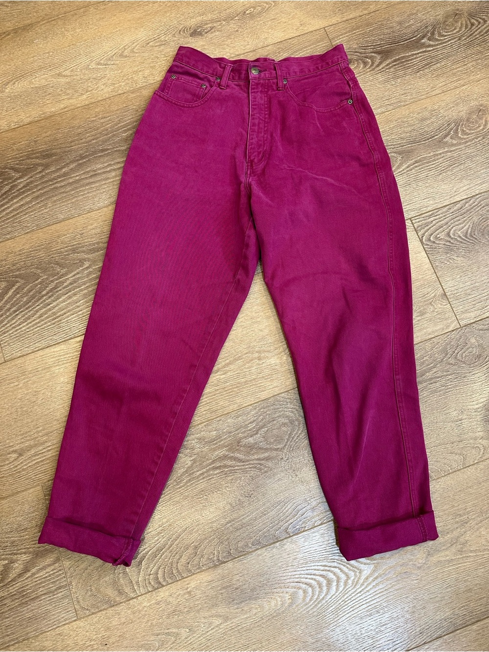 Vintage Lady Footlocker High-Waist Trouser in Magenta - vintage size 12